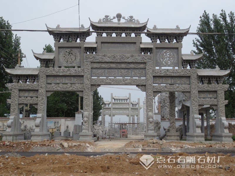 五門(mén)九樓青石石牌坊